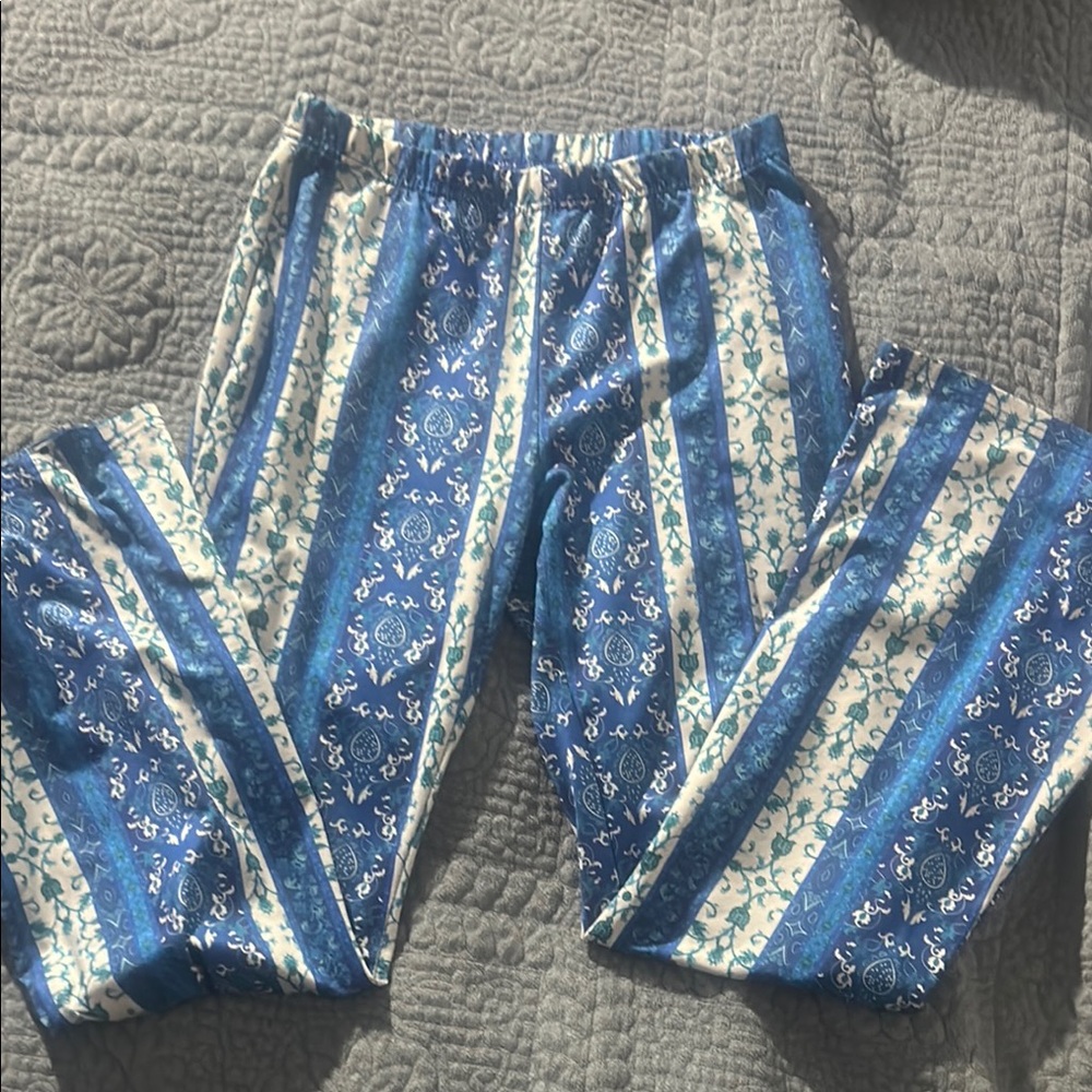 Blue and White Pajamas